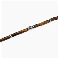 Bracciale Mabina Uomo Ibiza in Argento Occhio di tigre 534146 - 534146